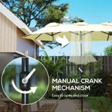 Outdoor beach umbrella/Double-Sided Market Umbrella 09087184