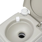 ZUN 10L Portable Removable Flush Toilet with Double Outlet 18275673