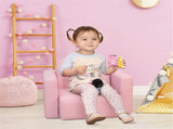 2-in-1 Multifunctional Kids Sofa-Pink 39949399