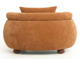 Nordic Style Lazy-Style clubchair 38 Inches, Chenille Fabric Bucket Chair, Decorative Sofa, Soft W2901P489490
