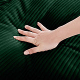 Corduroy Fabric Ottomans Footrest to Combine with 2 Seater Sofa, 3 Seater Sofa and 4 Seater Sofa, W714P183937