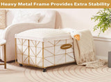 Laundry Baskets,Collapsible Laundry Basket with Wheels,Removable Lined for Easy Cleaning Storage 73742305