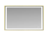 48x40" Gold Eco-Friendly Silver Mirror Dual LED Light Strips Front and Back LightingUnable ship on 72584537