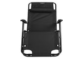 Portable Dual Purposes Extendable Folding Reclining Chair Black 17184383