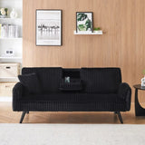 Minimalist style, straight-line corduroy sofa suitable for sitting and lying in the living room and W1658P251975