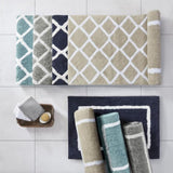 Reversible High Pile Tufted Microfiber Bath Rug B03598722