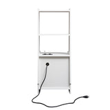 Nightstand with Charging Station, Smart Nightstand with Night Light, Modern Night Stand with W1321120064