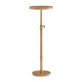 Morven Antique Brass Adjustable Height Accent Table B050P364440