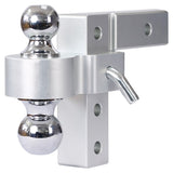 Alu Adjustable Trailer Drop Hitch,2inch receiver,6 inch adjustable W46537189