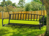 118*46*47cm Iron Art With Iron Chain Vertical Bar Backrest 200kg Iron Swing BlackSwing frames not 19772343