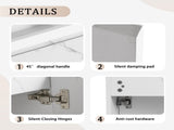 20'' Floating Wall-Mounted Bathroom Vanity with Resin Sink & Soft-Close Cabinet Door W999P143204