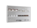 Wall Shelf 30" H, 3 Shelves, White B097P250901