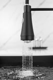 LED Commercial Kitchen Faucet with Pull Down Sprayer, Single Handle Single Lever Kitchen Sink Faucet W1932P172276
