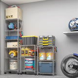Heavy Duty Shelves 72.83" H Wire Shelving Unit with Wheels 1020LBS NSF Metal Shelves for 57206699