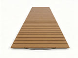 8 FT HDPE Folding Garden Walkway, Weather Resistant Outdoor Decorative Pathway with Metal Wire 13425844