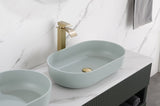 Modern Oval 24"x14" Above Bathroom Vessel Sink, Bathroom Sink for Lavatory Vanity Cabinet W127281985