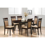 Cappuccino Oval Dining Table with Leaf Extension B062P153869