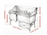 Stainless Steel Dog Washing Station 82985393