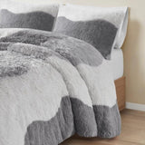 Twin/Twin XL Ombre Shaggy Faux Fur Comforter Set B035P148298