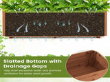 Natural Pine Wood Raised Garden Bed, 100% Solid Pine Construction & Hanging Roof Design 77341883