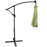 10 ft Outdoor Patio Umbrella Solar Powered LED Lighted Sun Shade Market Waterproof 8 Ribs Umbrella W65642335