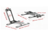 2 Pack Bike Racks for 20 to 29 Inch Foldable Floor Stand Rust Resistant for Entryway Garage 82569008