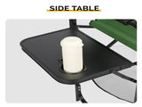 26" Tall Directors Chair with Footrest, 4Portable Bar Height Folding Camping Chair with Built-in Cup 14714257