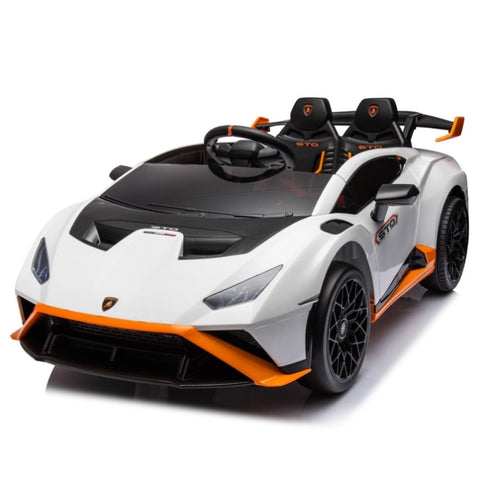 ZUN Lamborghini Huracan Sto 24V Kids Electric Ride-On Drift Car: Speeds 1.86-5.59 MPH, Ages 3-8, Foam W1152P163327