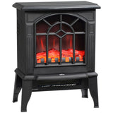 Electric Fireplace Stove, 18" Freestanding Fireplace Heater with Realistic Flame, Overheating 86361169