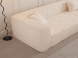 105.5" Modular L-Shaped Sectional Floor Couch, Deep Seat Tufted Comfy Sofa set with Chaise for 11447137