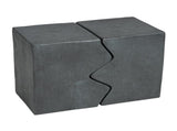 MGO Side Table, Set of 2 Rectangular Outdoor Side Tables, Decorative Garden Stools for Indoor N770P341384S