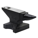 44Lbs Cast Steel Anvil, High Hardness Rugged Round Horn Anvil Blacksmith, Large Countertop and W2885P245712