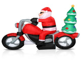 6ft 18W 7 LED Lights Santa Claus Rides Motorcycle Garden Santa Claus Decoration 25338856