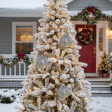 6PCS Set 3.9" Christmas Tree Ornament Balls Hanging Glass Holiday Decor for Party Tree Decorations 30503355