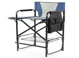 31" Tall Directors Chair with Footrest, 4Portable Bar Height Folding Camping Chair with Built-in Cup 71501558