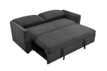 ZUN 78 Inch 3 in 1 Convertible Sleeper Sofa Bed, Modern Fabric Loveseat Futon Sofa Couch w/Pullout Bed, W1417131880