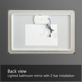 ZUN LED Bathroom Vanity Mirror with Light,48*36 inch, Anti Fog, Dimmable,Color Temper 5000K,Backlit + W1135P154186