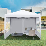 ZUN Outdoor 10x 10Ft Pop Up Gazebo Canopy Tent Removable Sidewall with Zipper,2pcs Sidewall with W419P147517