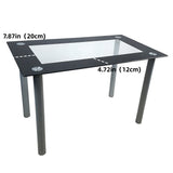 110cm Dining Table Tempered Glass Dining Table 62743713