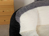Oversized Bean Bag Chairs,Multicolor Faux Fur Couch Filled with Shredded Sponge,Large Lounger Sofa 75100717