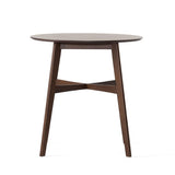 Wood Counter Height Round Dining Table, Brown, 35.4"D x 35.4"W x 36"H 58913.00WNT