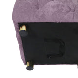 Purple Modern Velvet Upholstered Ottoman, Exquisite Small End Table, Soft Foot Stool,Dressing Makeup W1170103517