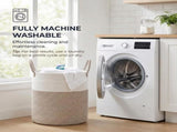 Laundry Basket, Woven Cotton Rope Laundry Hamper, Decor Storage of Dirty Clothes, Toys and Blankets 61242713