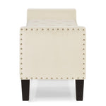 ZUN Upholstered Tufted Button Storage Bench with nails trim,Entryway Living Room Soft Padded Seat with 65313741