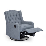 Classic Design, Manual Recliner Chair with 360-Degree Swivel 66842.00CHAR
