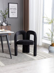ZUN COOLMORE Contemporary Designed Fabric Upholstered Accent/Dining Chair /Barrel Side Chairs Kitchen W395103721