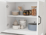 47.95" Farmhouse Buffet Cabinet Storage Sideboard with 2 Drawers and 4 Doors for Dining Living Room W282138088