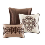 7 Piece Comforter Set Red King B03597165