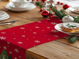 Christmas Table Runner 13x72 Inch, Xmas Trees Snowflakes Holiday Decorative Farmhouse Table 70768110