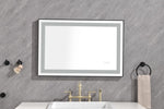 ZUN 36*24 LED Lighted Bathroom Wall Mounted Mirror with High Lumen+Anti-Fog Separately Control W928P178007